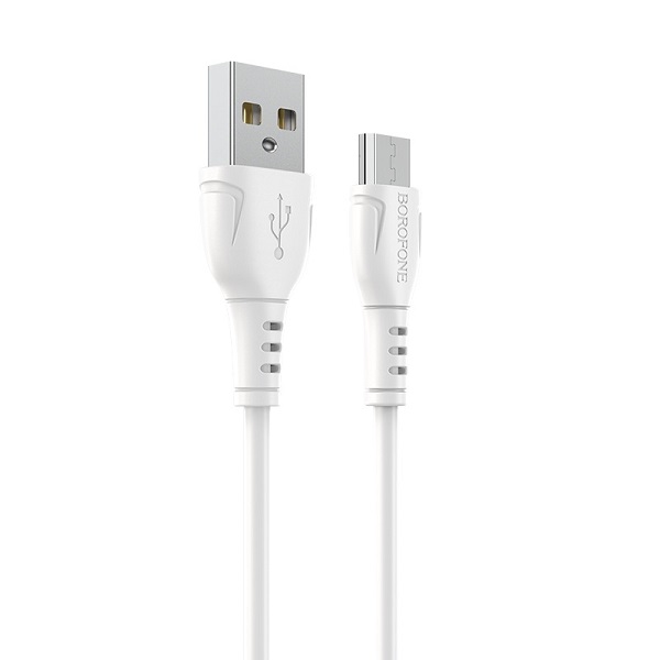 Кабель USB <--> microUSB  1.0м BOROFONE BX51 Triumph, белый