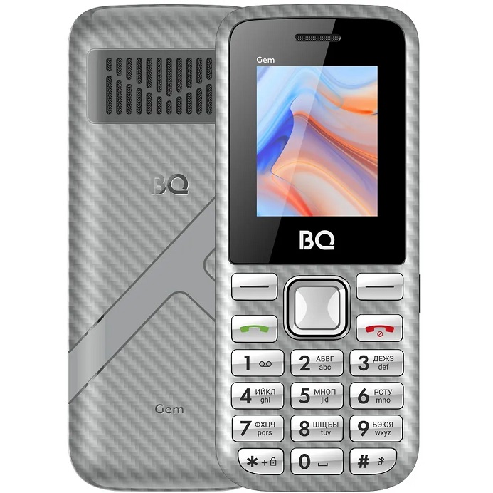 Телефон BQ 1860 Gem серый (без СЗУ в комплекте)