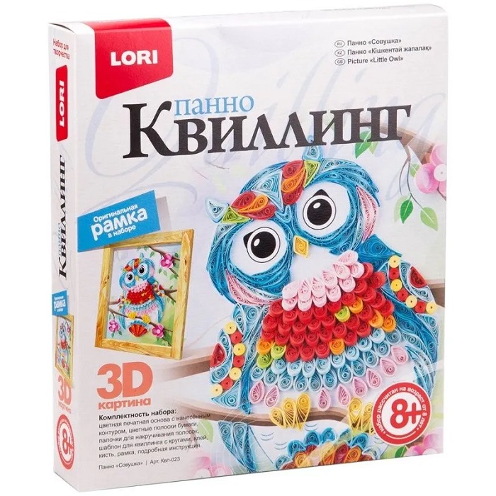 Квиллинг. Панно LORI "Совушка", 20*23*4 см