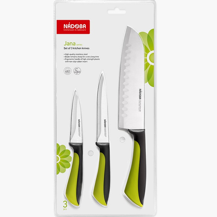 Набор ножей NADOBA, серия JANA, 3шт