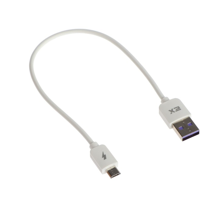 Кабель USB <--> microUSB  0.25м EXPLOYD EX-K-1388 белый