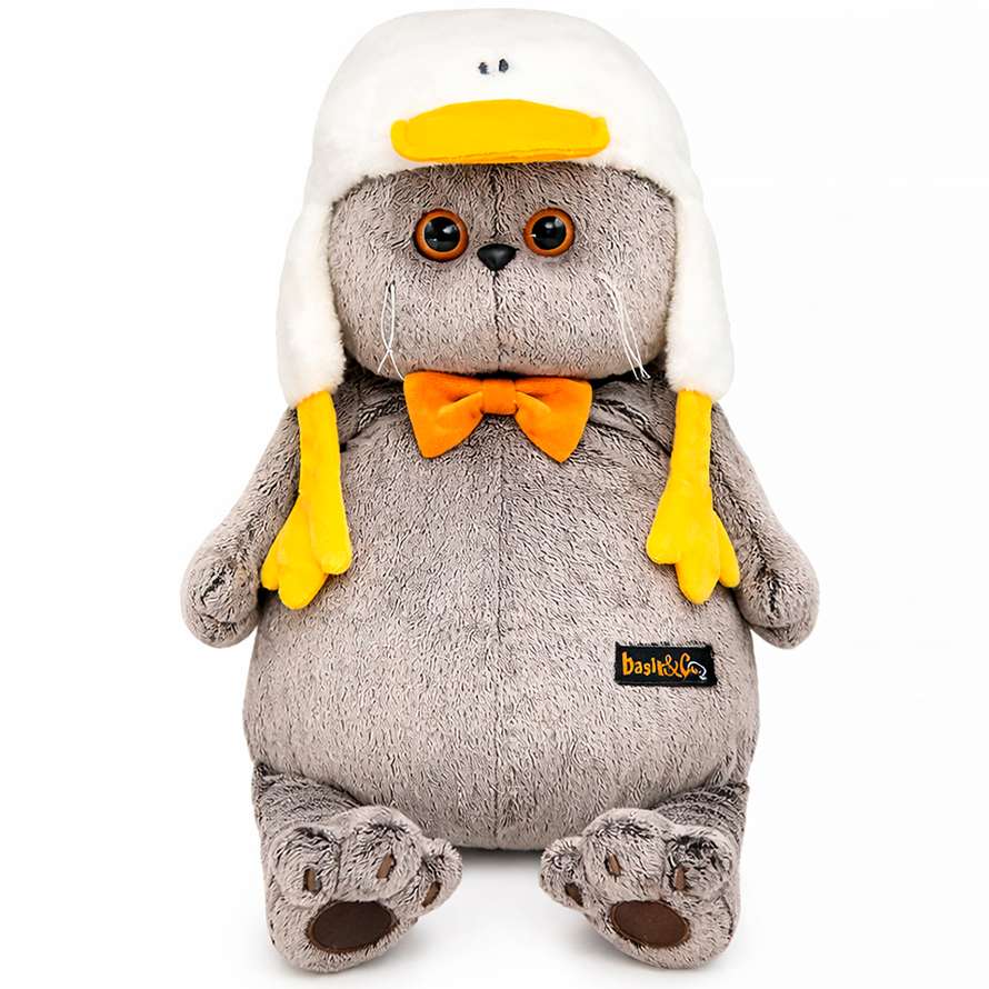 Мягкая игрушка Кот Басик в шапке "Гусик" 47 см (Ks47-06)