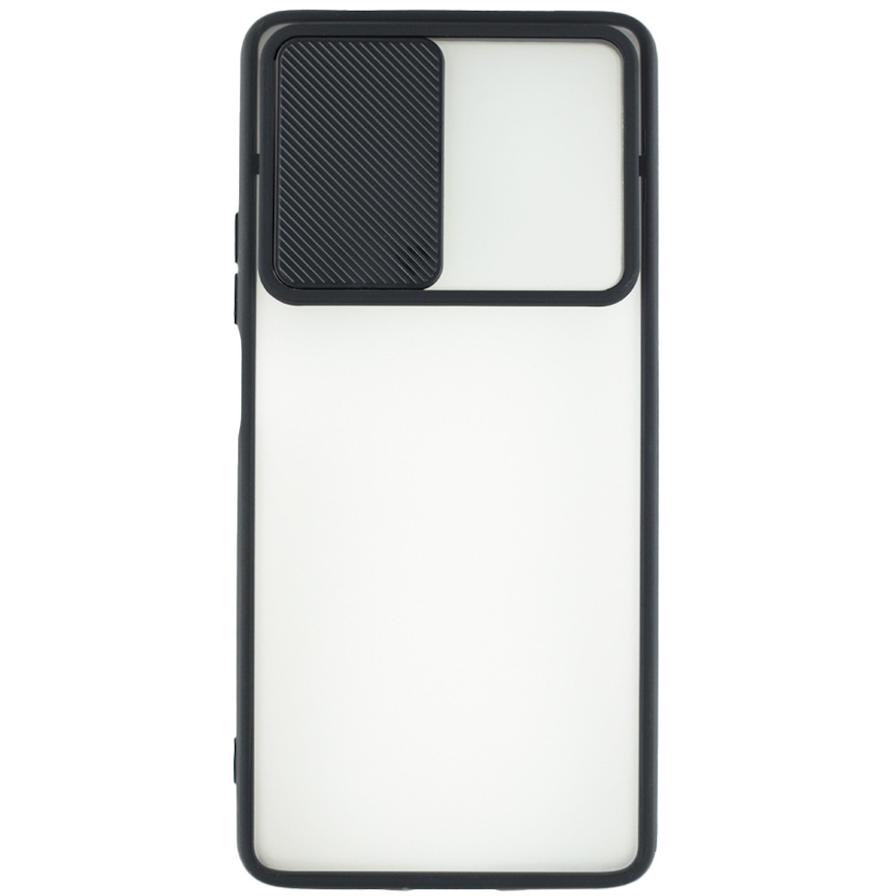 Задняя накладка ZIBELINO Cover Slide для Xiaomi 11T/11T Pro (черный)