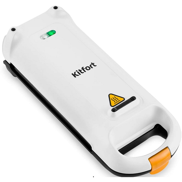 Вафельница KITFORT КТ-1689 белый, для бельгийских вафель