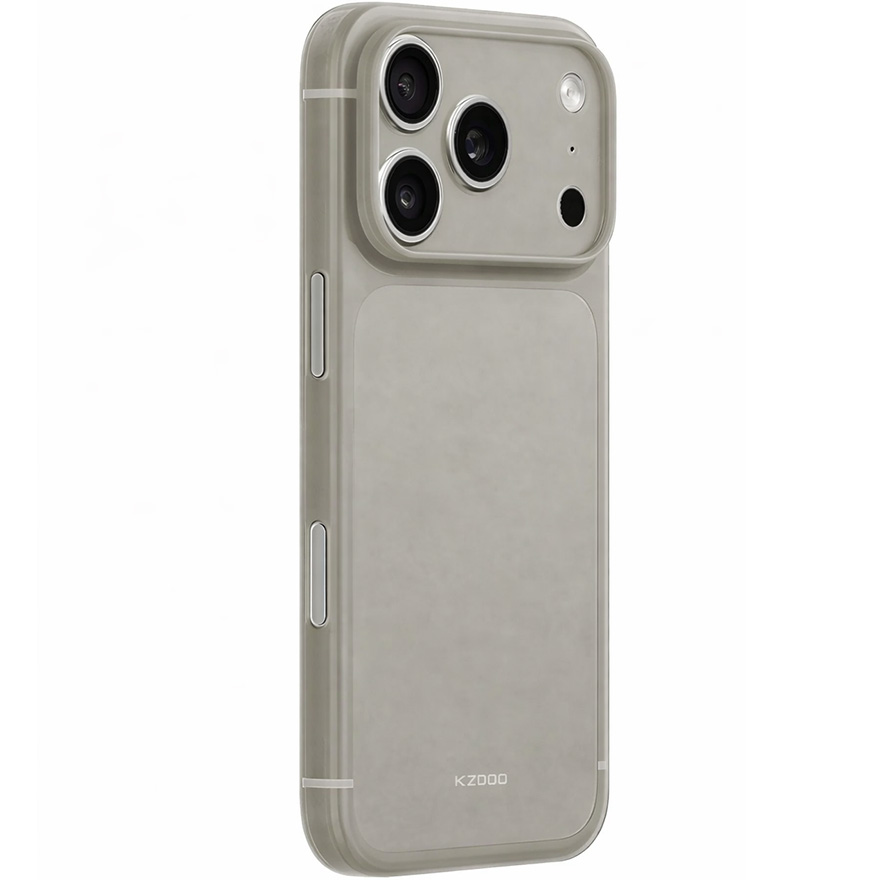 Силиконовый чехол K-DOO для iPhone 17 Pro Max Air Skin Титановый