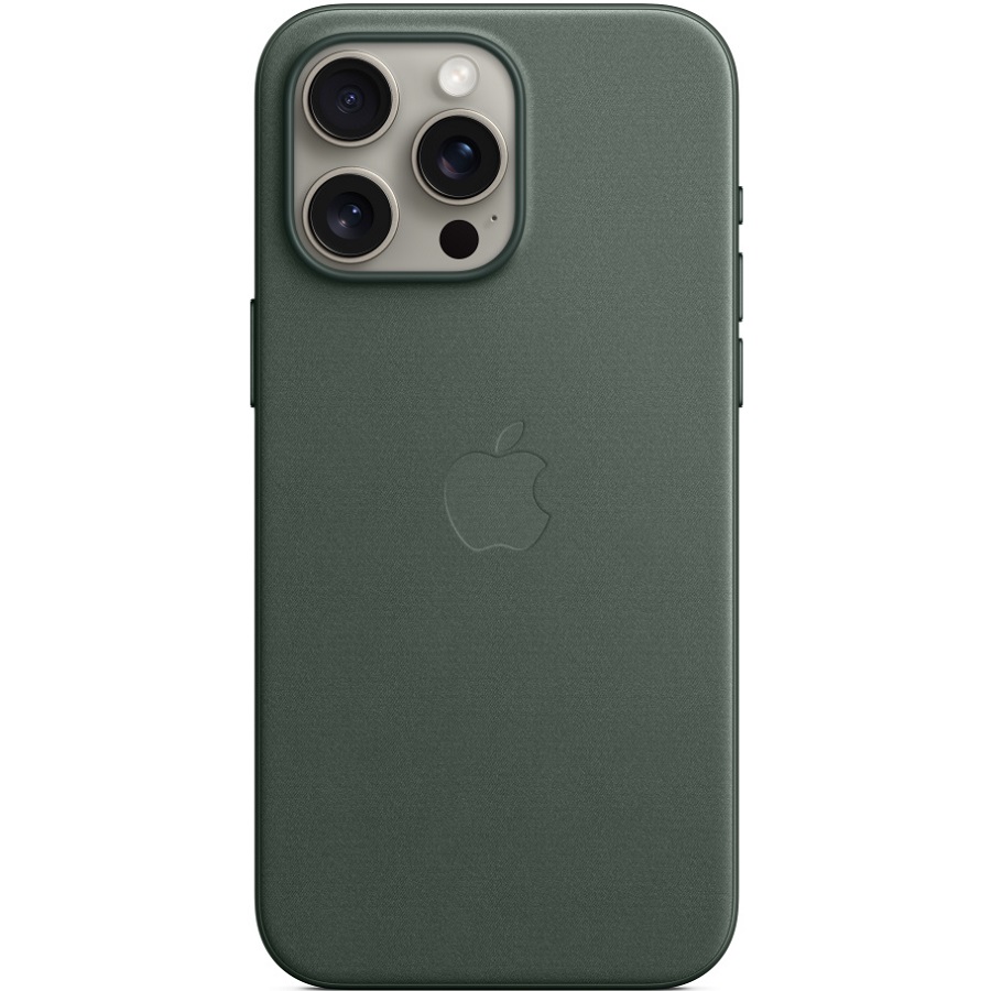 Чехол APPLE FineWoven Case для iPhone 15 Pro Max с MagSafe Evergreen (MT503ZM/A)