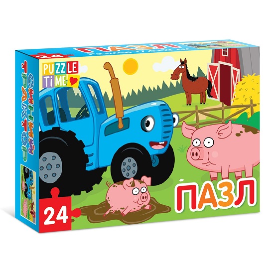 Пазл «Синий трактор: Весёлая ферма», 24 элемента 7673639