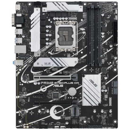 Материнская плата ASUS PRIME B760-PLUS D4, LGA 1700, Intel B760, 4xDDR4, 4xSATA, 3xM.2, 1xPCIe 4.0 x4, 1xPCIe 5.0 x16, 1xHDMI, 1xDP, 1xVGA, 1x 2.5Gb L
