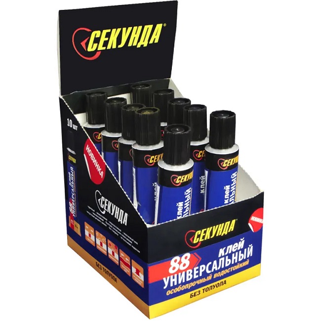 Клей Секунда 88 30мл универсальный особопрочный BOX-10 (10/60) (403-232)