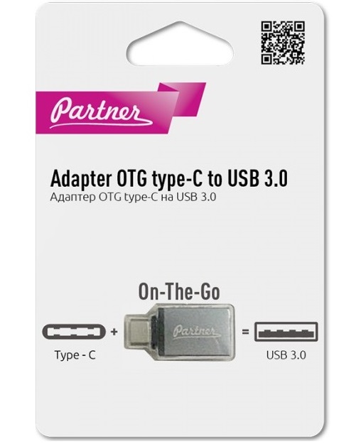 Переходник OTG Type-C PARTNER "On-The-Go" USB 3.0