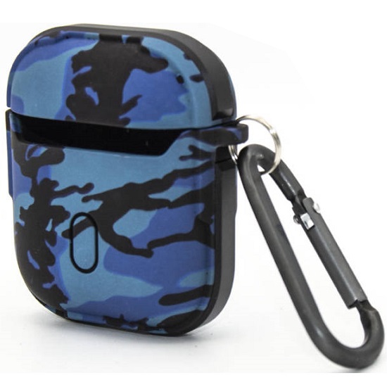 Чехол K-DOO CRASHGUARD для AirPods 1/2 (Camo Blue)