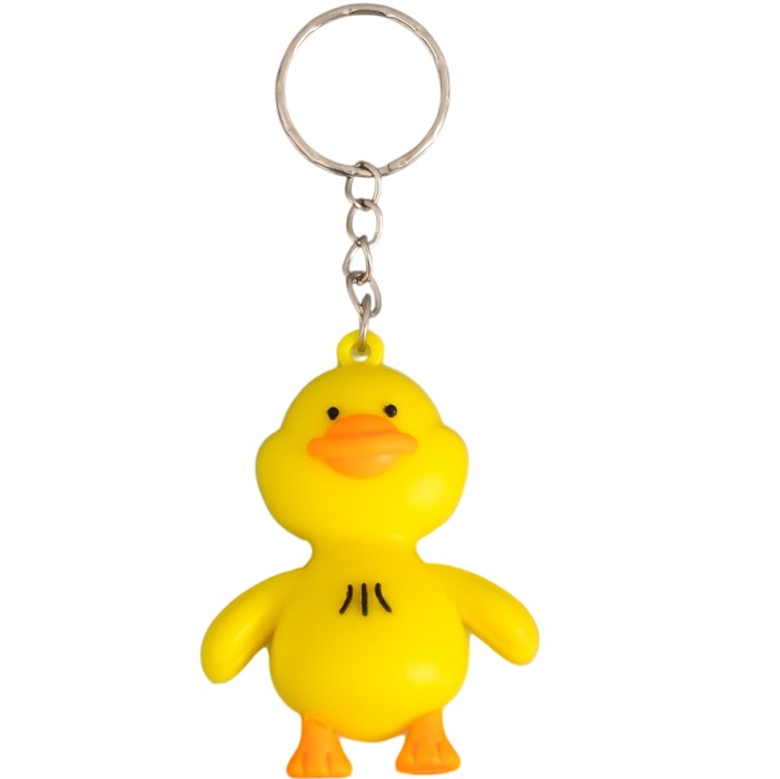 Брелок для ключей на кольце «Утёнок», резина, 2.2×4×5 см 7859427
