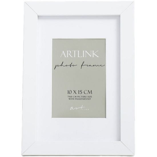 Фоторамка МДФ "Ellis" 10x15 см, с паспарту, белый 9335835
