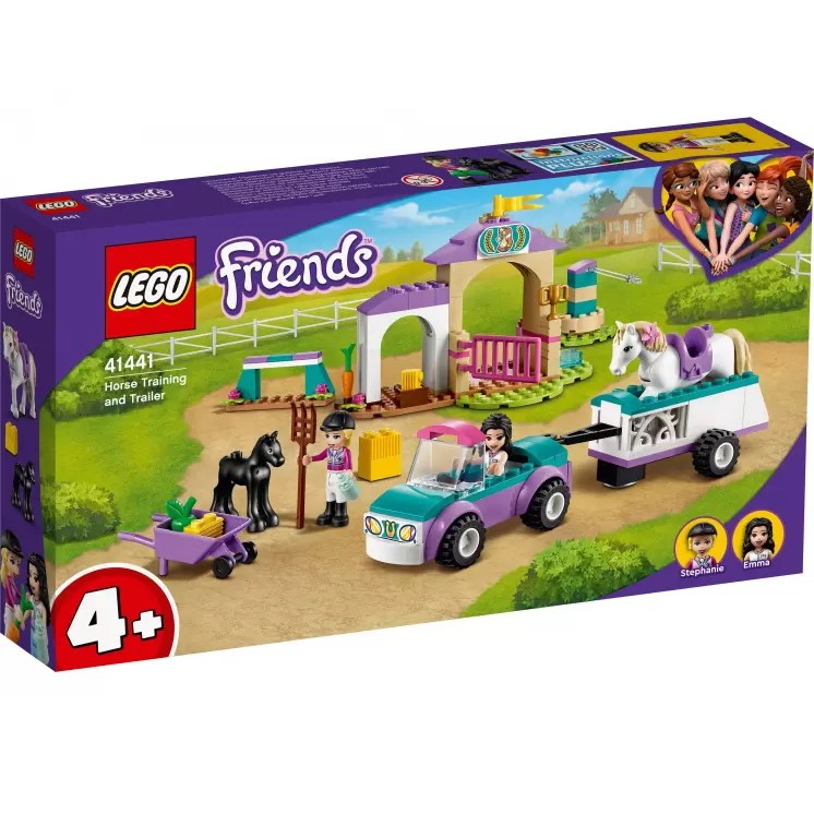 Конструктор LEGO Friends 41441 Тренировка лошади и прицеп для перевозки УЦЕНКА 1