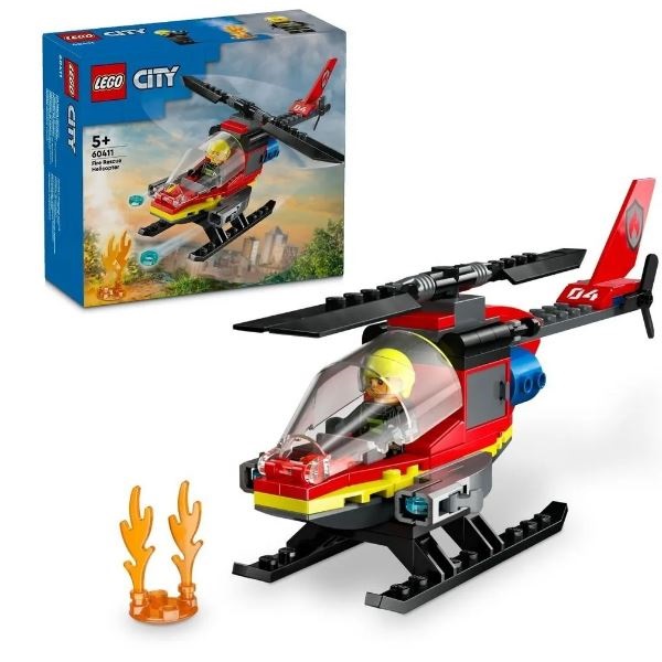 Конструктор LEGO City 60411 Пожарно-спасательный вертолет