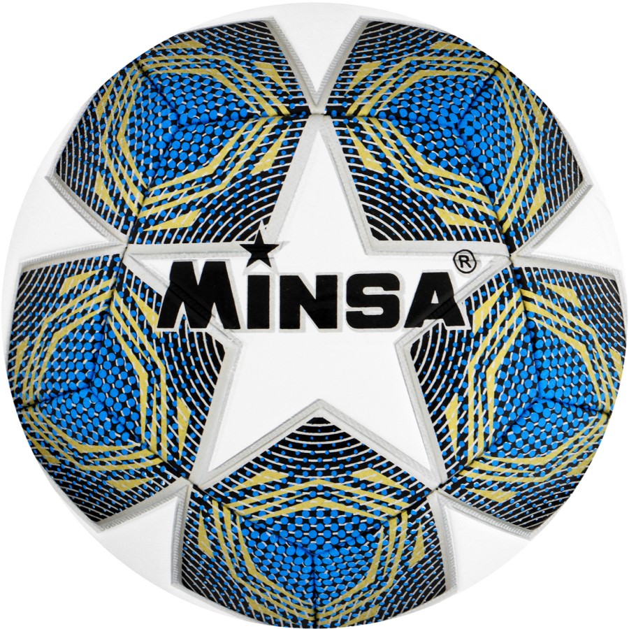 Мяч футбольный MINSA, PU, машинная сшивка, 12 панелей, р. 5 5448293