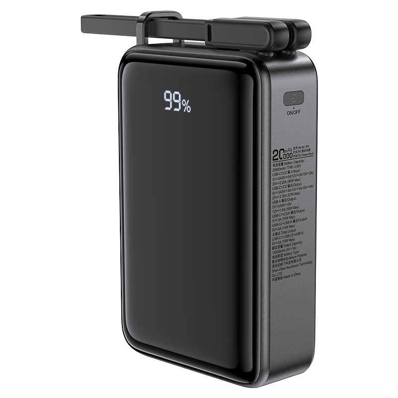 Внешний АКБ ACEFAST M4 (20000mAh) черный, PD67 Вт, QC3.0