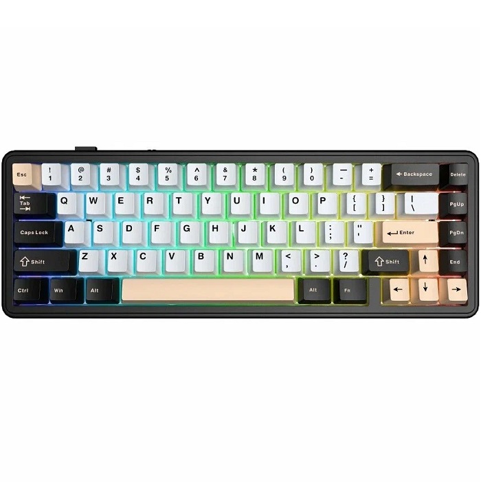 Клавиатура AULA F65 White-Black-Pink