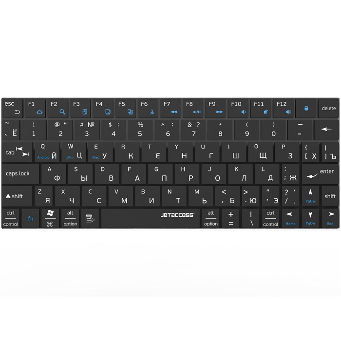 Клавиатура JETACCESS SLIM LINE K7 BT черный