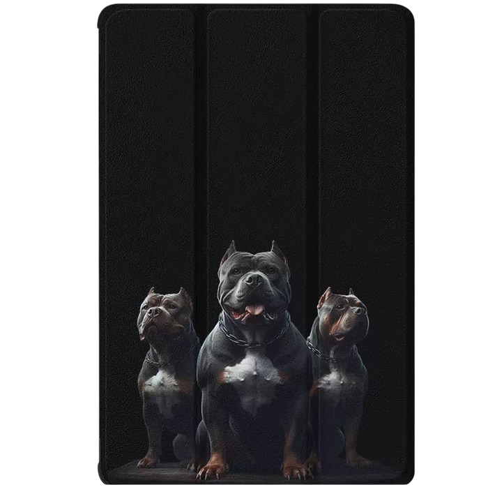 Чехол футляр-книга ZIBELINO для Xiaomi Pad 7/7 Pro 11.2" (черный) 1440 ГОРДЕЛИВЫЕ ПИТБУЛИ