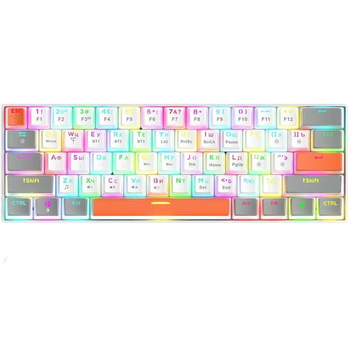 Клавиатура PANTEON T2 PRO RS White-Grey (72)