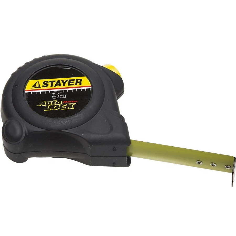 Рулетка с автостопом 3м х 16мм  STAYER АutoLock 2-34126-03-16_z02