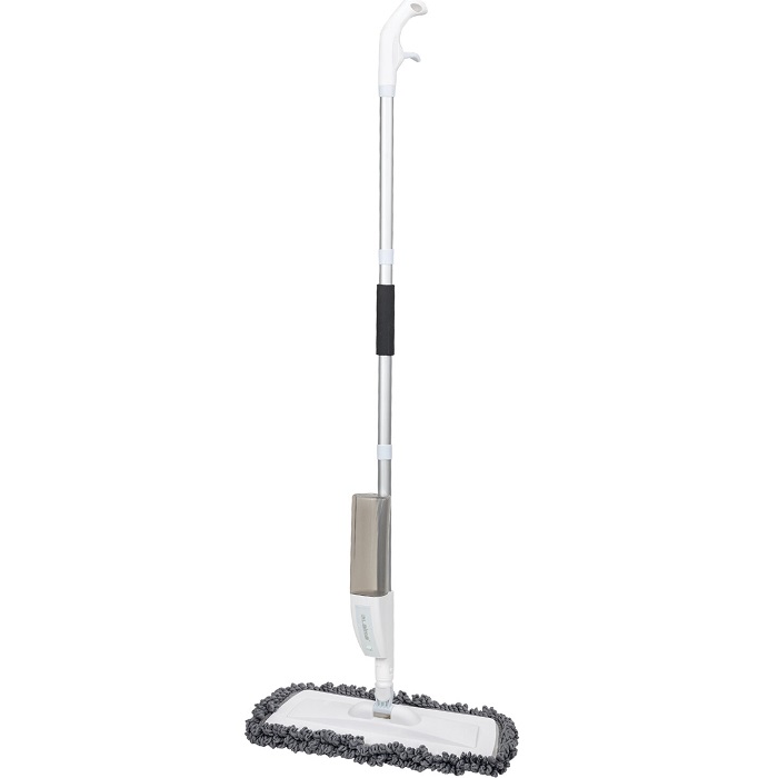 Швабра с распылителем UltraSpray X, 2 насадки из микрофибры объемный ворс, скребок, LAIMA 609143