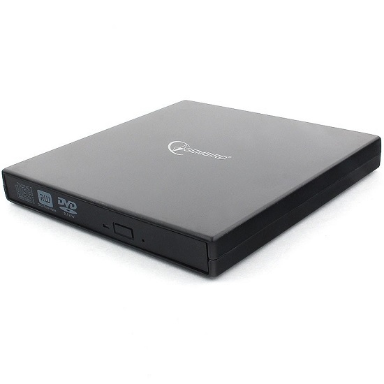 Внешний привод CD/DVD GEMBIRD DVD-USB-02R, черный