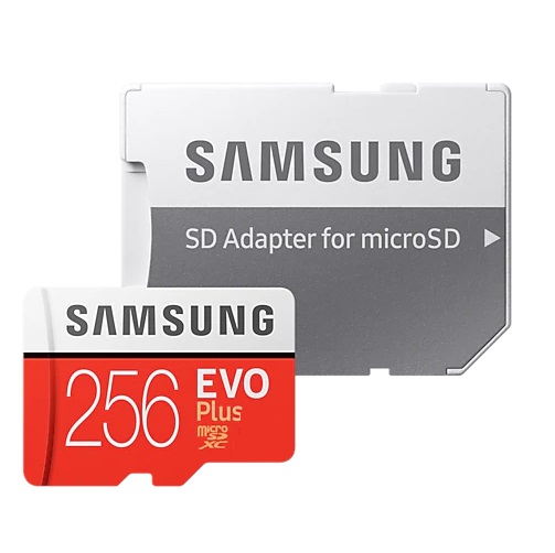 Micro SD 256Gb Samsung Class 10 Evo Plus U1 (R/W 130 MB/s) + адаптер SD (MB-MC256KA)