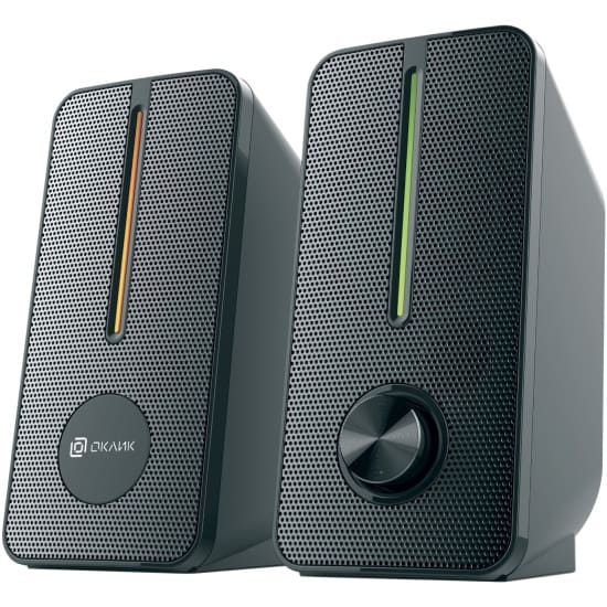 Колонки 2.0 OKLICK OK-120 черный 8Вт (2*4Вт)