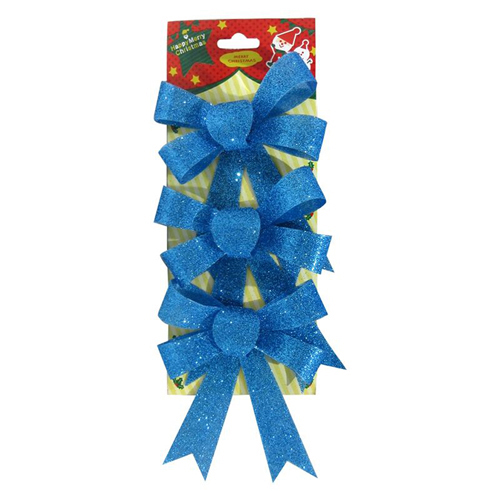 Новогоднее украшение БАНТ "Рождественский" (3шт) арт.007707