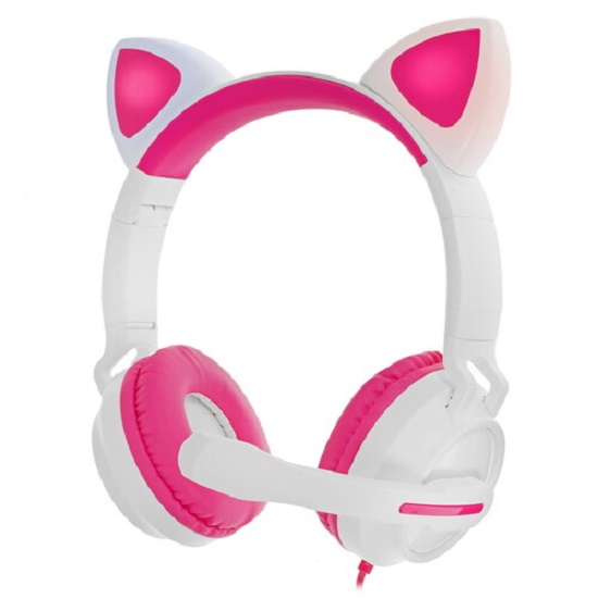 Наушники QUMO Game Cat White&pink (GHS 0035)