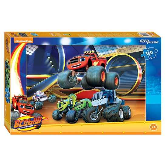 Пазл Step Puzzle 360 "Вспыш и чудо-машинки" (Никелодеон)