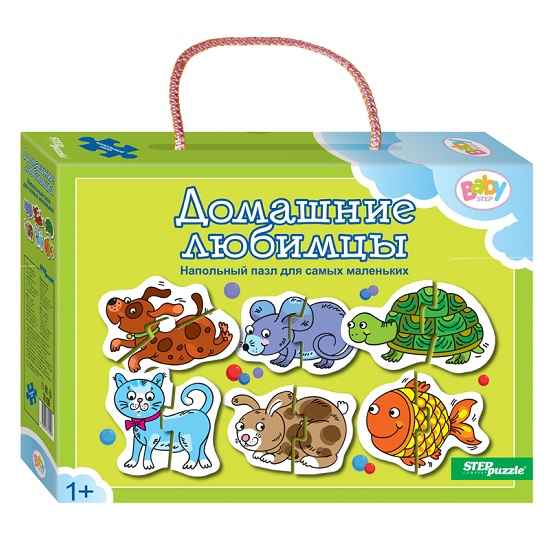 Напольный Пазл Step Puzzle Домашние любимцы" (Baby Step) (малые)