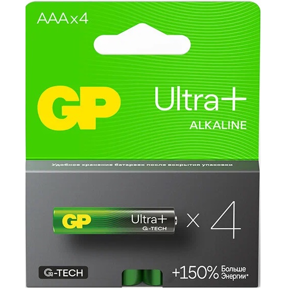 Элемент питания GP LR03 Ultra Plus G-Tech BL-4 (24AUPA21-2CRSB4)
