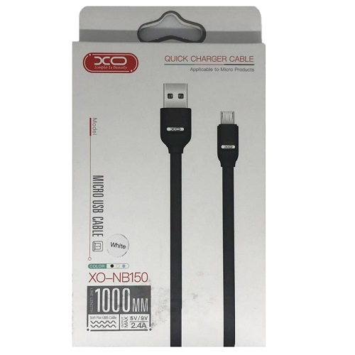 Кабель USB <--> microUSB  1.0м XO-NB150 белый