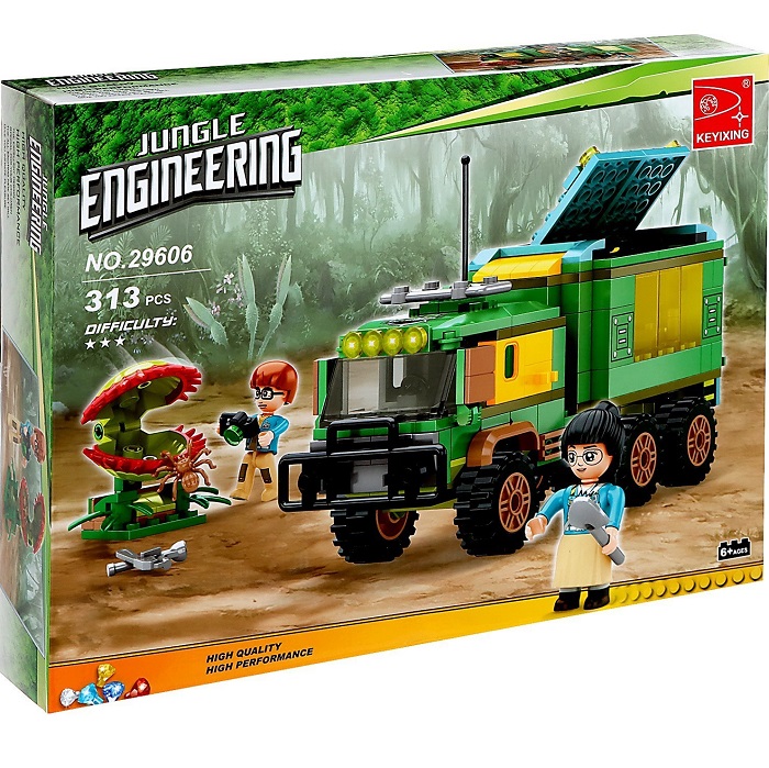Конструктор KEYIXING Джунгли «Хищное растение», 313 деталей