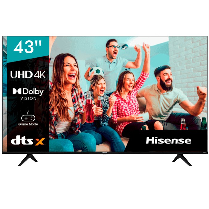 Телевизор Hisense 43A6BG 4K 43", черный