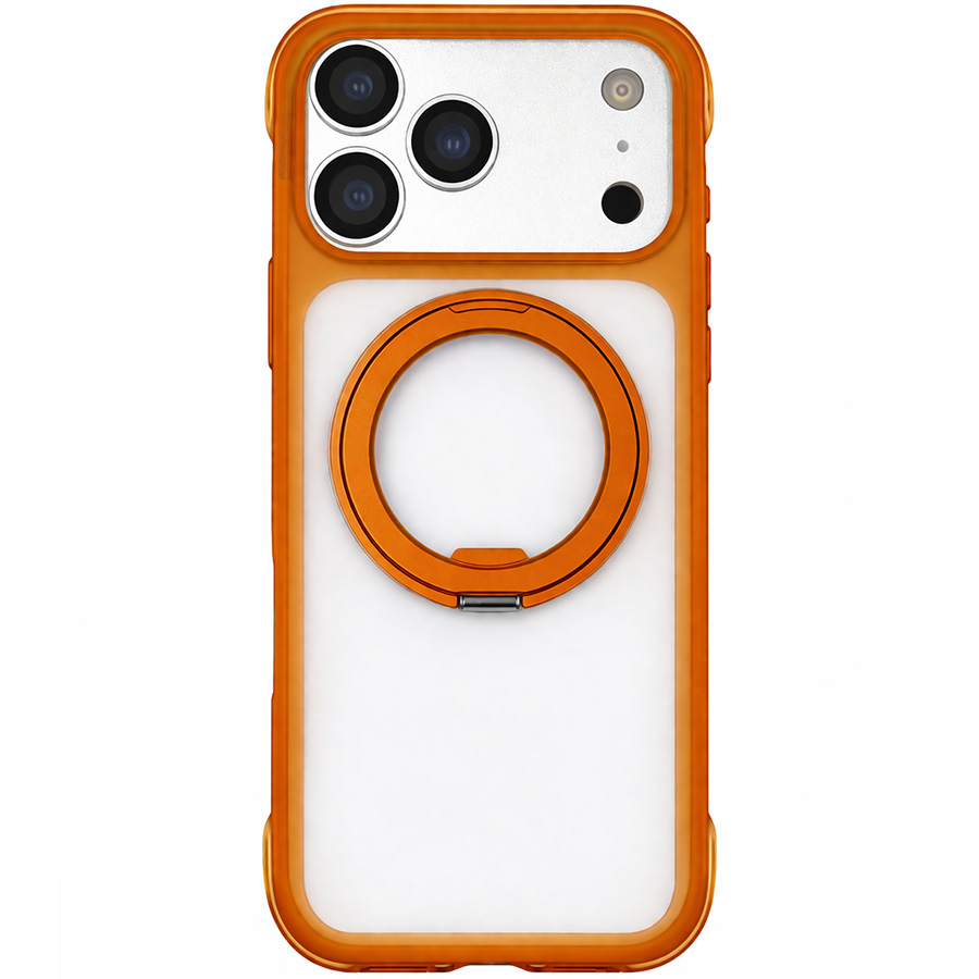 Задняя накладка KEEPHONE MONICA AIRBAG PRO ANTISHOCK MAGSAFE CASE WITH RING для iPhone 17 PRO MAX, ORANGE