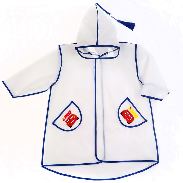 Дождевик детский, размер S, 92-98 см, Тачки 9600935