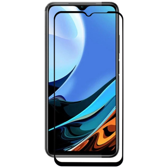 Противоударное стекло 5D Zibelino для Xiaomi Redmi 9T черное