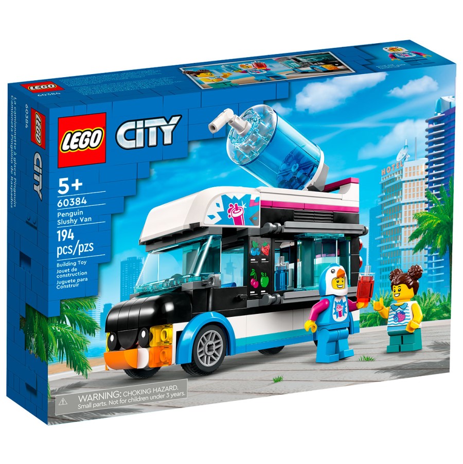 Конструктор LEGO City 60384 Фургон для шейков Пингвин