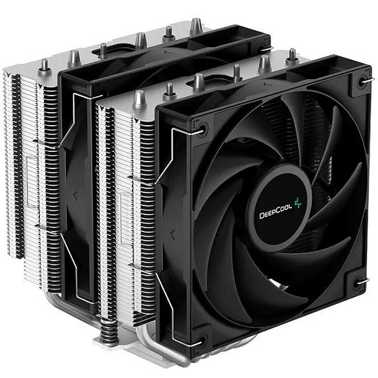Кулер для процессора DEEPCOOL AG620 Socket 115X/1700/1200/1366/2011/2066/AMD, 120mm, 1850rpm, 29,4 дБ, 260W, PWM 4-pin, Cu (R-AG620-BKNNMN-G-1)