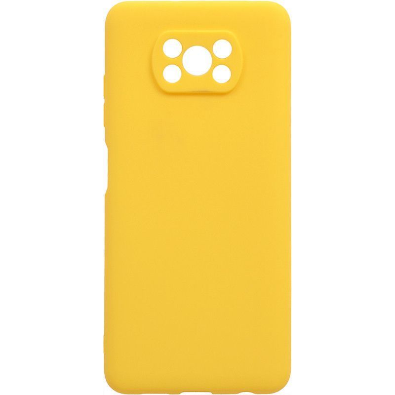 Задняя накладка ZIBELINO Soft Case для Xiaomi Poco X3/X3 Pro (желтый)
