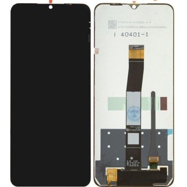 Дисплей для Xiaomi Poco C40 в рамке + тачскрин (черный) 100%