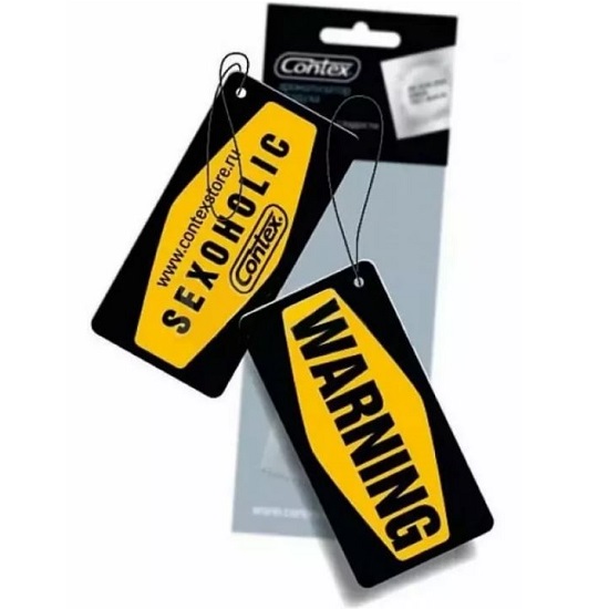 Ароматизатор CONTEX ORG WARNING SEXOHOLIC аромат ванили (картон)