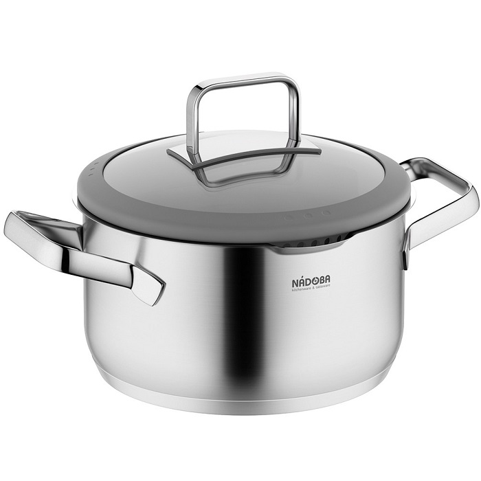 Кастрюля 3.2л NADOBA серия GERDA со стеклянной крышкой