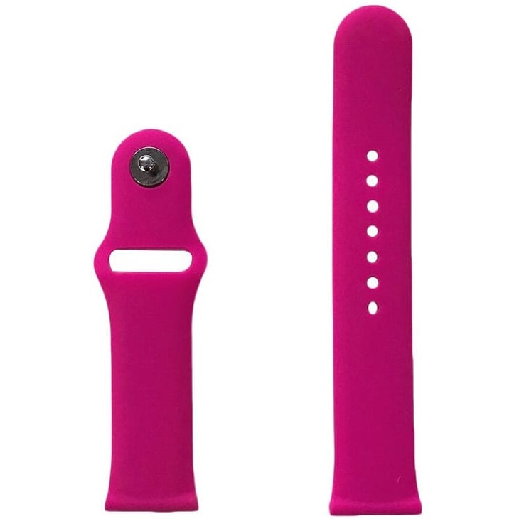 Силиконовый ремешoк NONAME универсальный 22mm, малиновый