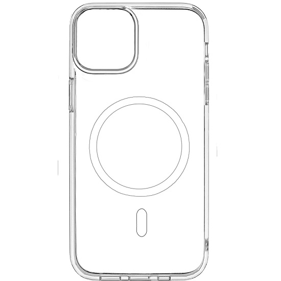 Силиконовый чехол Clear Case MagSafe для iPhone 13 прозрачный