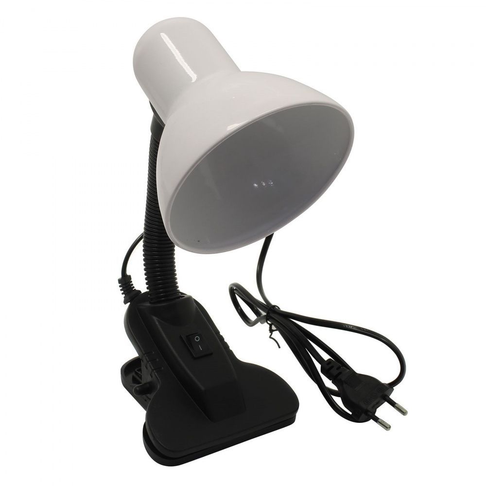 Светильник настольный Smartbuy Е27 с прищепкой White (SBL-DeskL01-White)